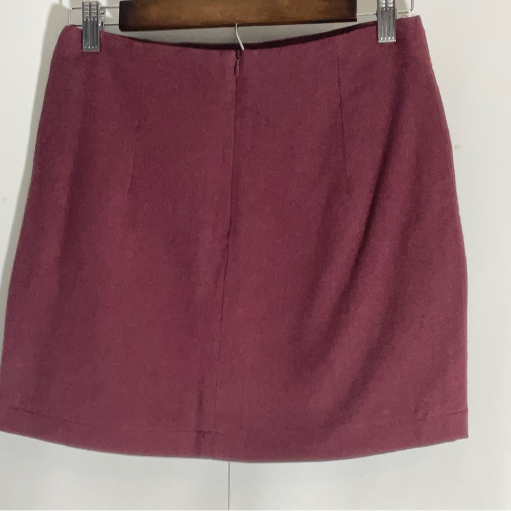 Altar’d State Burgundy Floral Embroidered Mini Multi-Color Back Zipper Size XS. - Picture 9 of 14